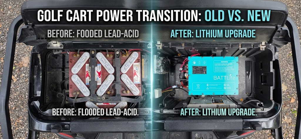 Read more about the article Lithium vs. Flooded Lead-Acid Golf Cart Batteries: Which Is Right for You?